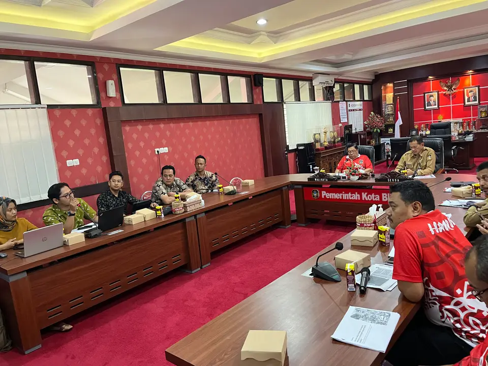 Rapat paparan kajian pasar wisata bersama pemerintah Kota Blitar